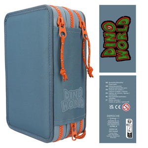 Dino World Triple Pencil Case ROAR