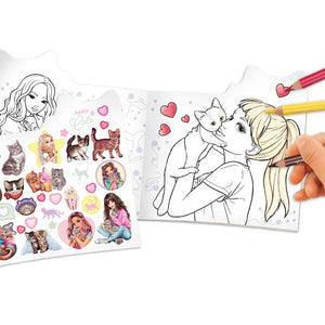 TOPModel Kitty Colouring Book Figural  KITTY