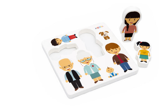 Foam Figurines European Family