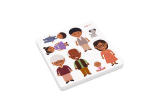 Foam Figurines African Family