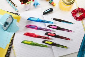 Stabilo Ergonomic EASYbuddy A Nib Fountain Pen - Black/Blue (Blue Ink Cartridge)