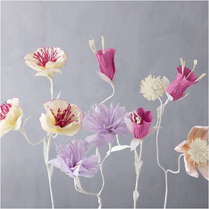 Crepe Paper 25x60cm - Purple/Pink (8 Sheets)