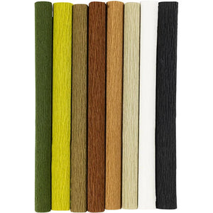 Crepe Paper  - Natural 25x60cm (8 Sheets)