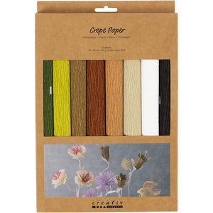 Crepe Paper  - Natural 25x60cm (8 Sheets)