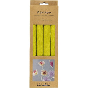 Crepe Paper  - Light Green 25x60cm (4 Sheets)
