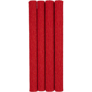 Crepe Paper - Red 25x60cm (4 Sheets)