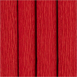 Crepe Paper - Red 25x60cm (4 Sheets)