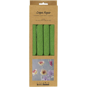 Crepe Paper  - Leaf Green 25x60cm (4 Sheets)