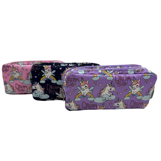 Supreme Stationery Double Pencil Case - Unicorn (Assortment)