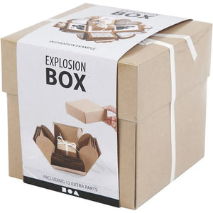 Explosion layered Gift Box Size 7x7x7.5+12x12x12cm