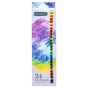 Elements 24 Slim Oil Pastels