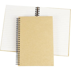 Spiral Bound Notebook A5 148x210mm 60g - Brown