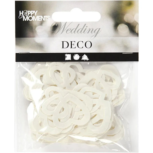 Double Heart Sequins 10g Off-White