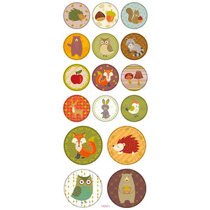 Stickers Forrest Animals 1 Sheet