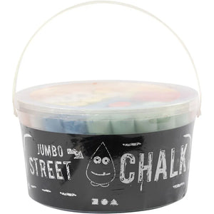 Footpath Chalk - Assorted Colours (50 Chalk Pieces)