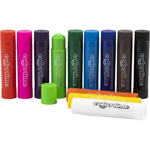 Soft Colour Stick L: 8cm - Assorted Colours (12 Pieces)