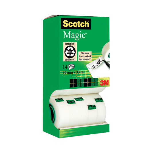 Scotch Magic Tape 810 Tower (Pack of 19)mm x 33m (Pack of 14) 81933R14