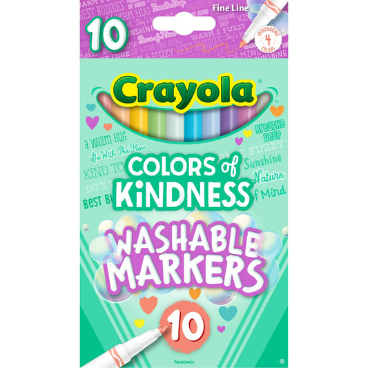 Crayola Colours Of Kindness - Fine Line Markers (10 Pack)