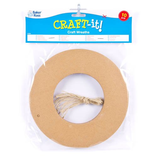 Natural Card Wreaths (Pack of 10)