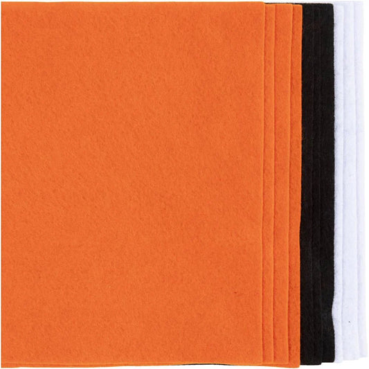 Craft Felt - A4 Halloween Colours (10 Pack)