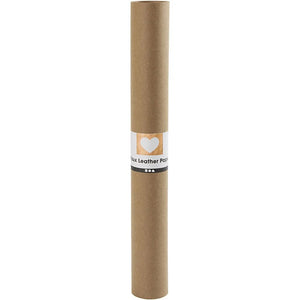 Faux Leather Paper W: 50cm One Colour - Red 350g - Dark - Brown 1m (1 Roll)
