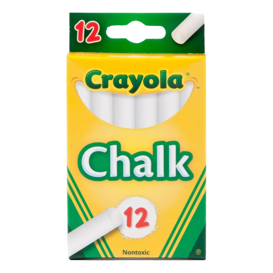 Crayola Anti Dust Chalk - White (12 Pack)