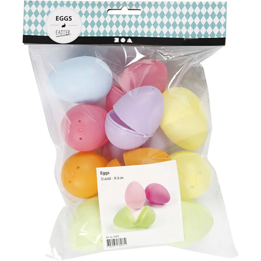 Egg 6cm Pastel Colours Matt