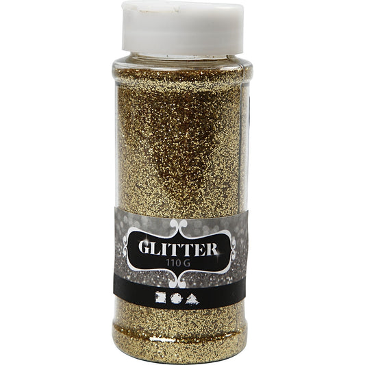 Glitter, Gold, 110 g/ 1 tub