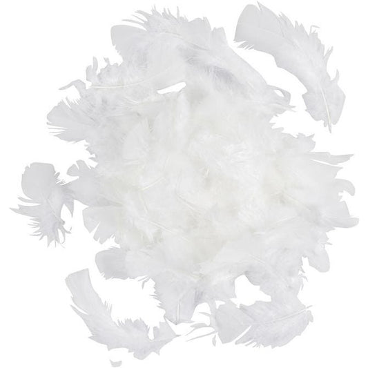 Feathers  white, 50 g/ 1 pack
