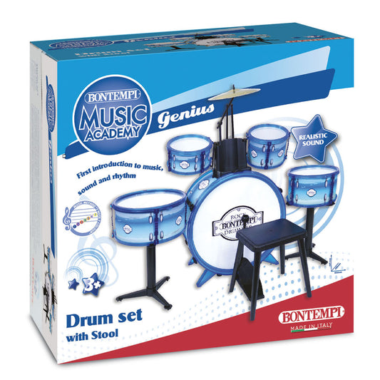 Drum Set 6 Pieces With Stool