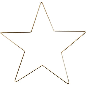 Star Ornament Diameter 30cm Thickness 3mm - Gold