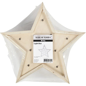 Light Box, H: 26 cm, Depth 3,5 cm, Plywood