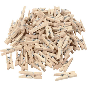 Wooden Clothes Pegs (Pack of 100)