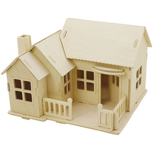 3D Wooden House Kit - Terrace (1 Piece)