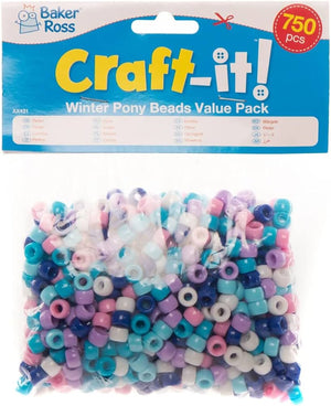 Winter Pony Beads (Pack of 750)