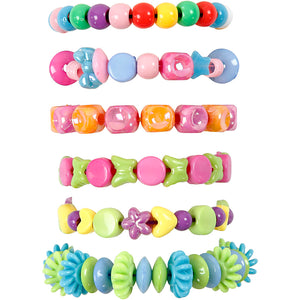 Plastic Beads and Elastic Beading Cord