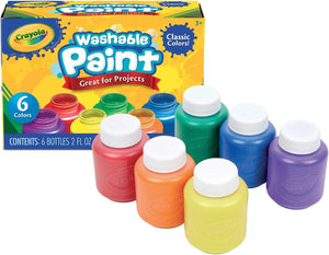 Crayola Washable Kids Paint (Pack of 6)