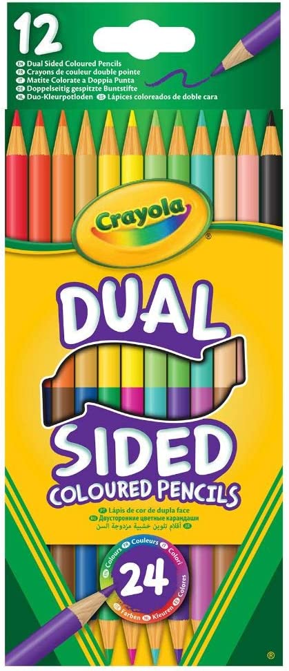 Crayola Dual Sided Pencils - 24 Colours (12 Pack)