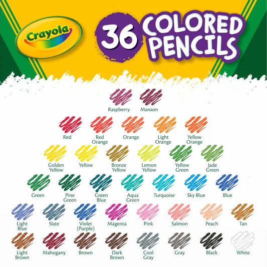 Crayola Coloured Pencils Set  (36 Pack)