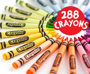 Crayola Crayons 288 Class Pack Assorted Colours