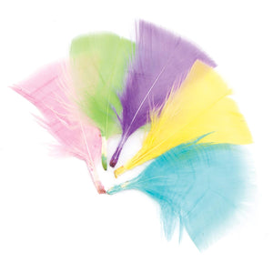 Pastel Craft Feathers (Pack of 120)