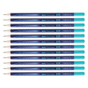 HELIX CYBER ECO PENCILS 12 PACK  BLUE