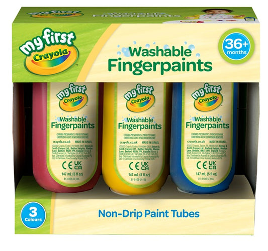 Crayola My First - Washable Finger Paints (3 Pack)