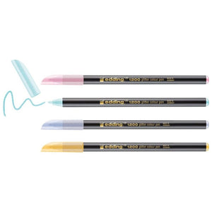 Edding 1200 Colour Glitter Pen - Pack of 4