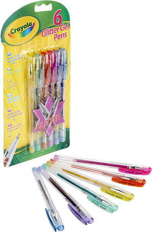 Crayola Glitter Gel Pens (Pack of 6)