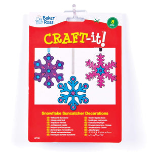 Snowflake Suncatcher Hanging Decorations (Pack of