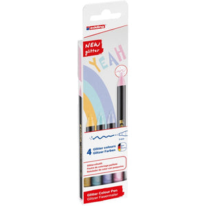 Edding 1200 Colour Glitter Pen - Pack of 4