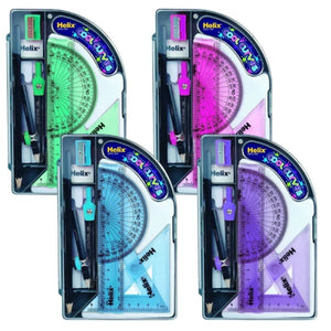 Helix Cool Curves Maths Set - Cool Colours