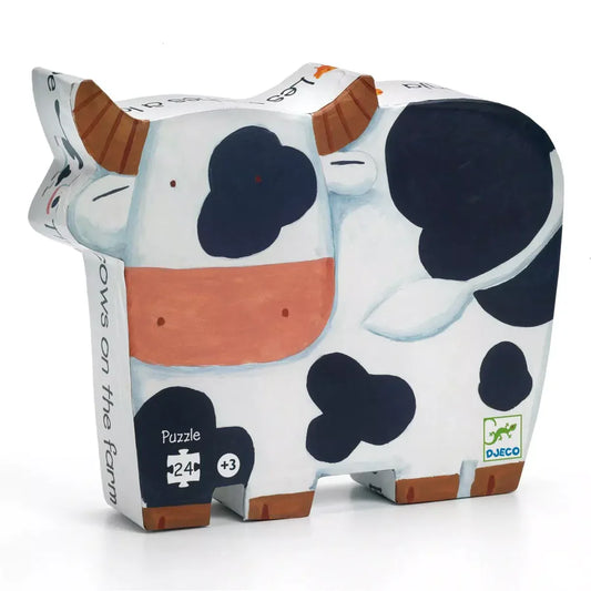 Djeco Jigsaw Puzzle - Cows On The Farm (24 Pieces)