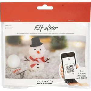 Mini Craft Kit Elf door, Snowman